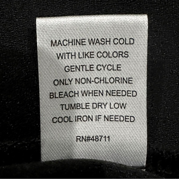 ππ€ OPHELIA ROEβ Black Paper Bag Pants | Womenβs Plus Size 1X | Relaxed Ankle - Picture 5 of 6